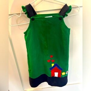 Florence Eiseman Green Dress in 5T